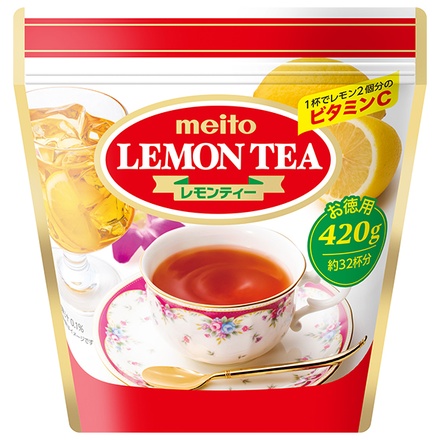 meito レモンティー 420g×7袋入×(2ケース)|嗜好品 粉末 果汁 インスタント 紅茶 袋 お徳用