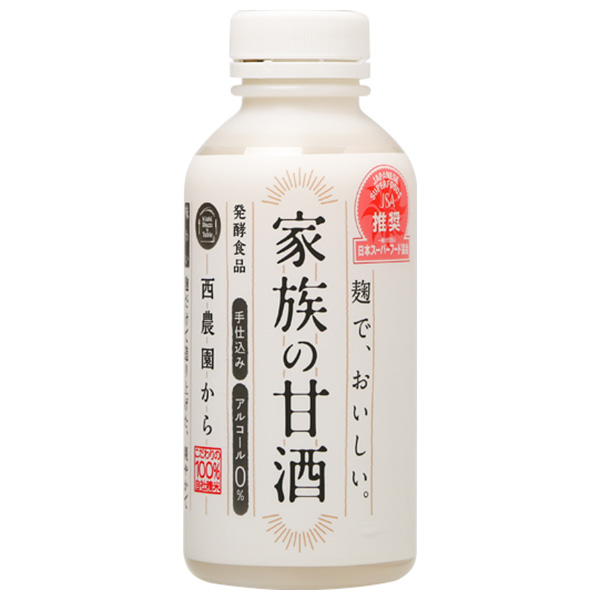 西農園 家族の甘酒 550gPET×15本入 チルド 冷蔵品|チルド商品 あま酒 PET