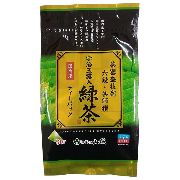 山城物産 茶師撰・宇治玉露入り緑茶 (4g×30p)×12袋入|嗜好品 茶飲料 茶葉 緑茶 ティーパッグ