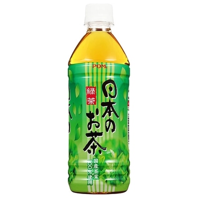 えひめ飲料 POM(ポン) 日本のお茶 500mlペットボトル×24本入×(2ケース)|緑茶 お茶 日本茶 国産茶葉