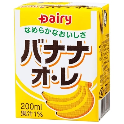 南日本酪農協同 デーリィ バナナ・オ・レ 200ml紙パック×24本入×(2ケース)|バナナ ジュース バナナオレ 牛乳 紙パック カルシウム