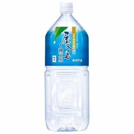 南日本酪農協同 屋久島縄文水 2Lペットボトル×6本入×(2ケース)|天然水 飲料水 ナチュラルウォーター 軟水 PET