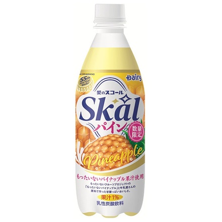 南日本酪農協同 スコール パイン 500mlペットボトル×24本入|炭酸飲料 乳性 PET パイナップル