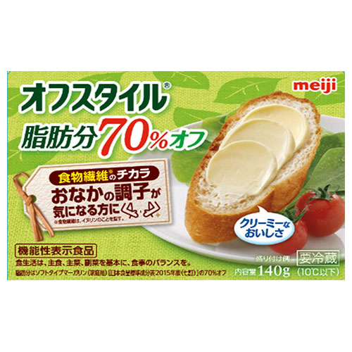 明治 オフスタイル 脂肪分70%オフ【機能性表示食品】 140g×12箱入 チルド 冷蔵品|チルド商品 マーガリン 乳製品 機能性表示食品 meiji