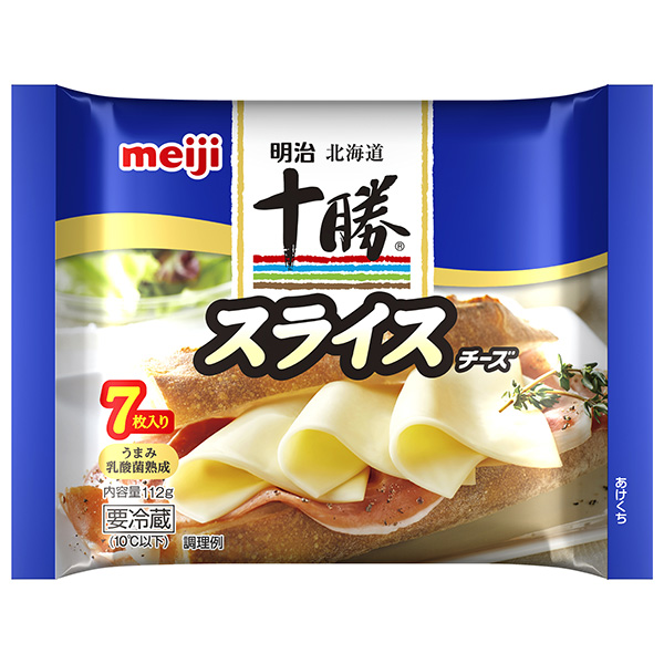 明治 北海道十勝スライスチーズ 7枚 112g×12袋入 チルド 冷蔵品|チルド商品 チーズ 乳製品 meiji