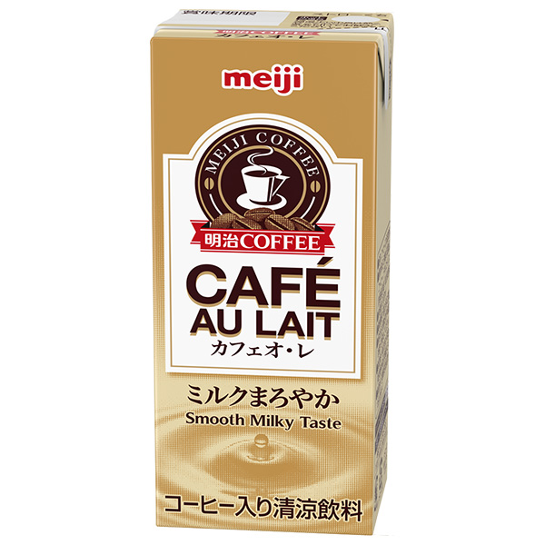 明治 COFFEE カフェオ・レ 200ml紙パック×24本入×(2ケース) メーカー 問屋直送|珈琲 コーヒー カフェオレ