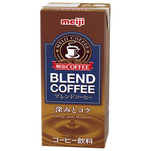 明治 COFFEE ブレンドコーヒー 200ml紙パック×24本入×(2ケース) メーカー 問屋直送|コーヒー 珈琲