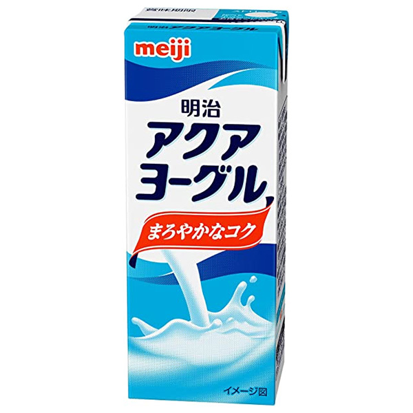 明治 アクアヨーグル 200ml紙パック×24本入×(2ケース) メーカー 問屋直送|乳性 乳酸菌 ヨーグルト