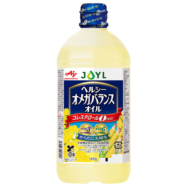 J-オイルミルズ AJINOMOTO ヘルシーオメガバランス 900g×10本入|味の素 栄養機能食品 油 コレステロール0