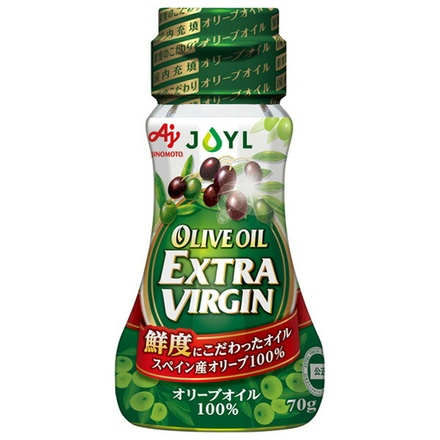 J-オイルミルズ AJINOMOTO オリーブオイルエクストラバージン 70g瓶×15本入|味の素 オリーブオイル 調味料 油
