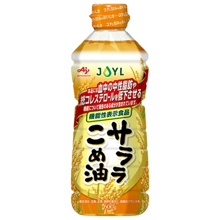 J-オイルミルズ AJINOMOTO サララこめ油 600g×10本入|味の素 米油 油 調味料