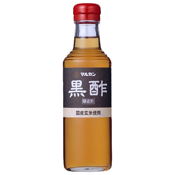 マルカン酢 黒酢 360ml瓶×12本入|国産玄米 調味料 酢
