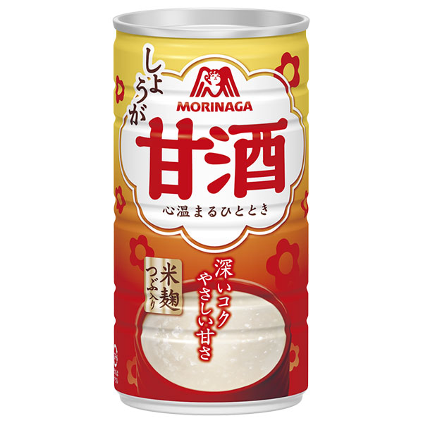 森永製菓 甘酒(しょうが) 190g缶×30本入|あまざけ 酒粕 米麹 米こうじ しょうが 生姜