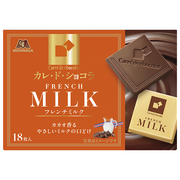 森永製菓 カレ・ド・ショコラ フレンチミルク 18枚×6箱入|お菓子 チョコレート カレドショコラ ミルクチョコ