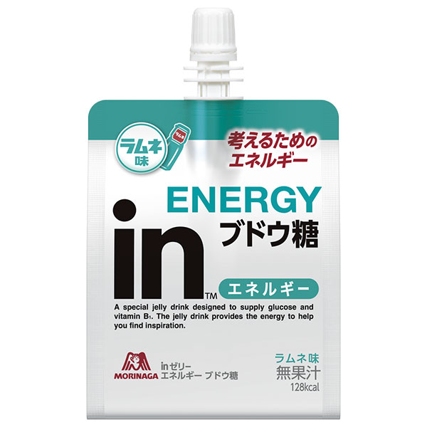 森永製菓 inゼリー エネルギー ブドウ糖 180gパウチ×36本入|ゼリー ゼリー飲料 ぶどう糖 ラムネ
