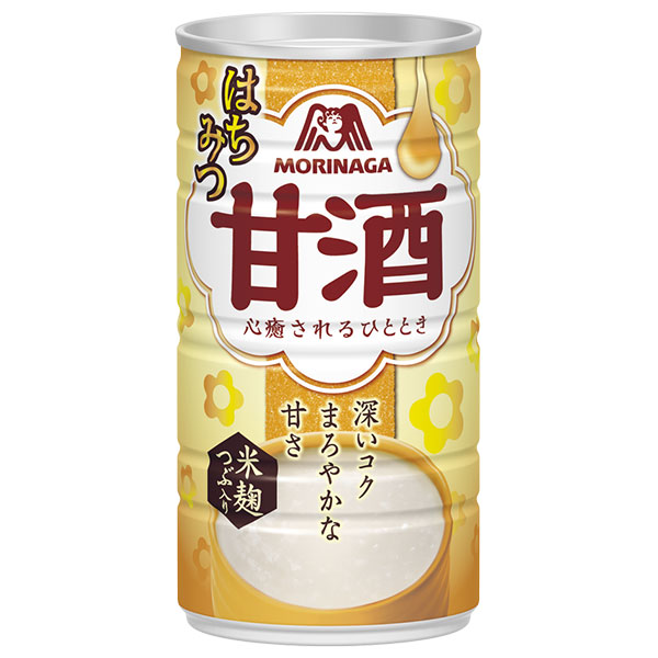 森永製菓 はちみつ甘酒 185g缶×30本入|甘酒 あまざけ 蜂蜜 ハチミツ 米麹 米こうじ 粒入り