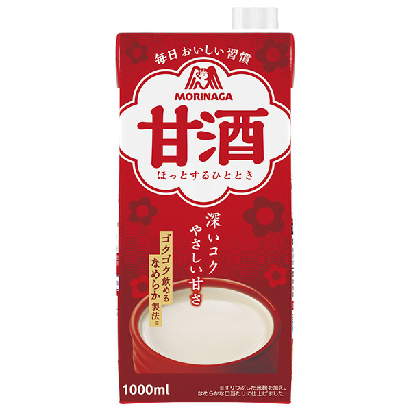 森永製菓 甘酒 1000ml紙パック×6本入|甘酒 森永 米麹 あまざけ 酒粕 紙パック