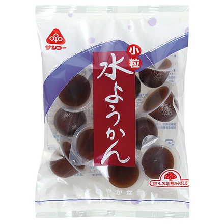 サンコー 小粒 水ようかん 12個×12袋入|お菓子 おやつ 羊羹 ようかん 生菓子