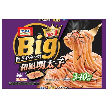 ニップン オーマイ Big 和風明太子 340g×12袋入 冷凍商品|パスタ スパゲッティ ニップン オーマイ レンチン レンジ 冷凍 明太子