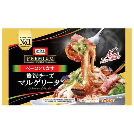 ニップン オーマイプレミアム 贅沢チーズマルゲリータ 1食×12袋入 冷凍商品|オーマイプレミアム パスタ 冷凍 インスタント