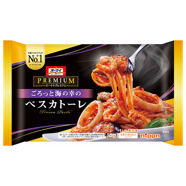 日本製粉 オーマイプレミアム ごろっと海の幸の ペスカトーレ 1食×12袋入 冷凍商品|オーマイプレミアム 冷凍食品 パスタ