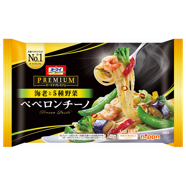 日本製粉 オーマイプレミアム 海老と5種野菜 ペペロンチーノ 1食×12袋入 冷凍商品|オーマイプレミアム 冷凍食品 パスタ