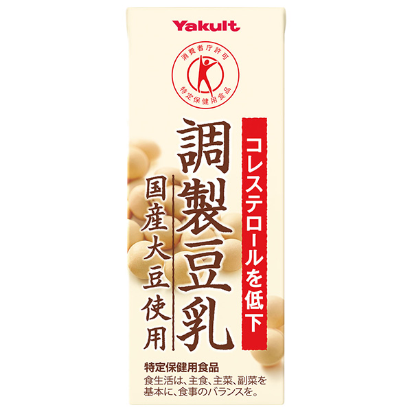 ヤクルト 調製豆乳 国産大豆使用【特定保健用食品 特保】 200ml紙パック×24本入×(2ケース)|豆乳飲料 調製豆乳 紙パック