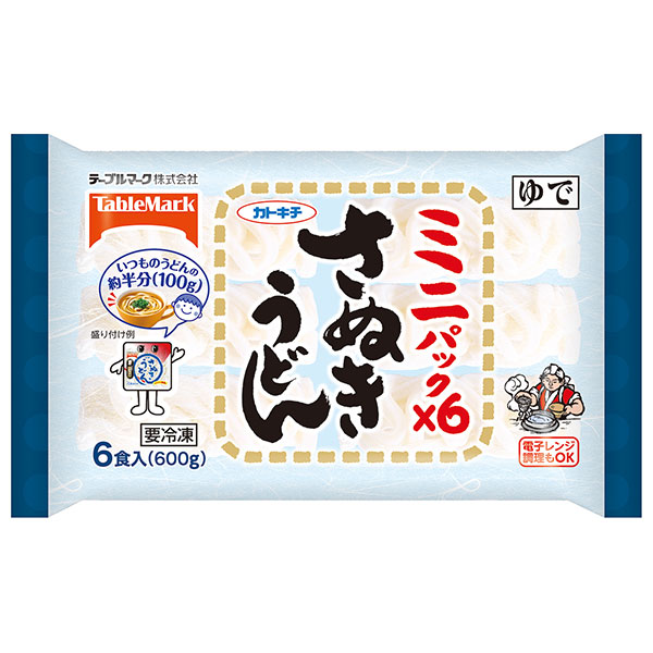 テーブルマーク ミニパック さぬきうどん 6食×12袋入 冷凍商品|冷凍食品 うどん さぬきうどん