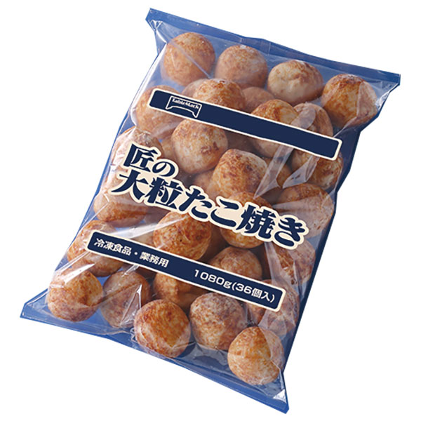 テーブルマーク 匠の大粒たこ焼き 1080g(36個)×6袋入 冷凍商品|冷凍食品 たこやき たこ焼き