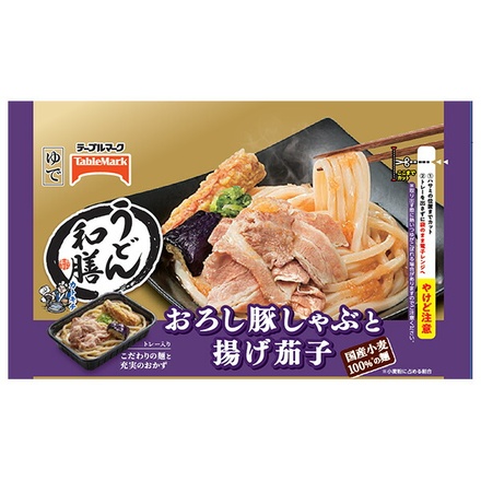 テーブルマーク うどん和膳 おろし豚しゃぶと揚げ茄子 1食×12袋入 冷凍商品|うどん 天ぷらうどん 豚しゃぶ 揚げ茄子