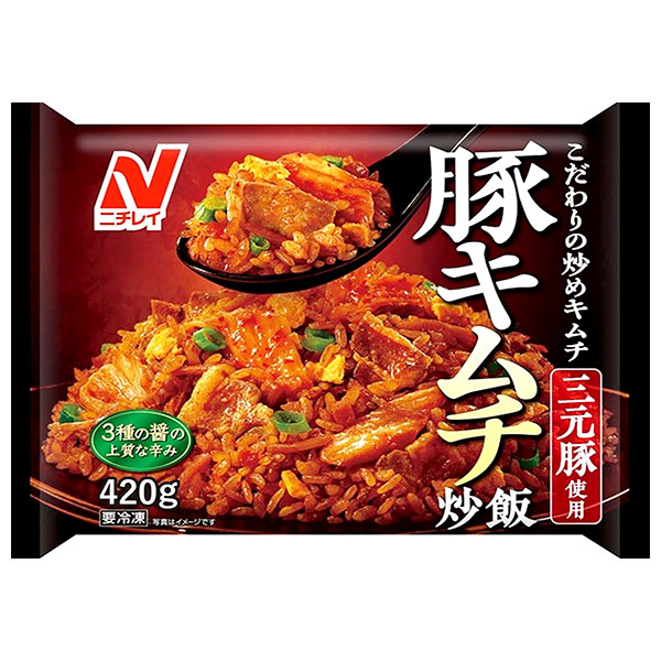 ニチレイ 豚キムチ炒飯 420g×12袋入 冷凍商品|チャーハン 炒飯 キムチ 豚キムチ