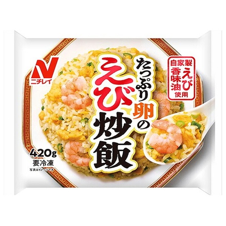ニチレイ たっぷり卵のえび炒飯 1食×12袋入 冷凍商品|チャーハン えび炒飯 冷凍食品