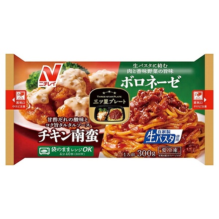 ニチレイ 三ツ星プレート チキン南蛮&ボロネーゼ 1食×12袋入 冷凍商品|おかず チキン南蛮 ボロネーゼ