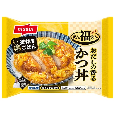 ニッスイ おだしの香る かつ丼 1食×12袋入 冷凍商品|かつ丼 レンジ専用 出汁 おだし