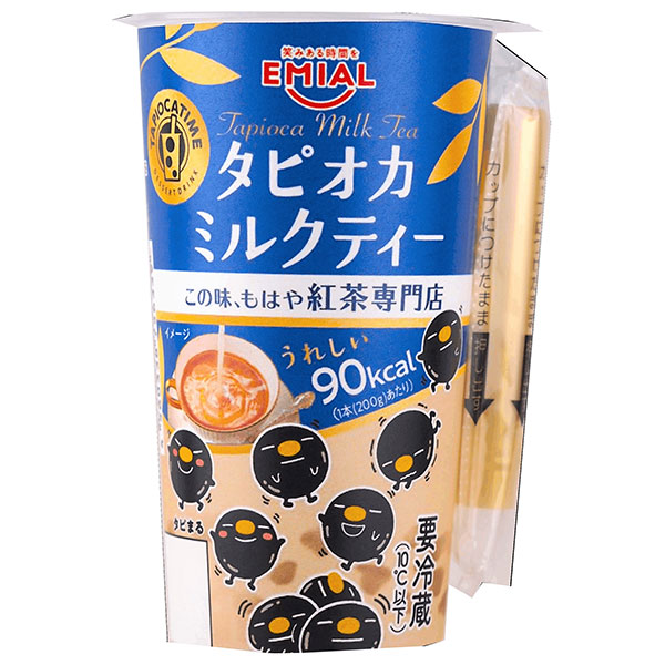 安曇野食品工房 TAPIOCA TIME(タピオカタイム) タピオカミルクティー 200g×12本入 チルド 冷蔵品|ミルクティー タピオカ チルド 紅茶