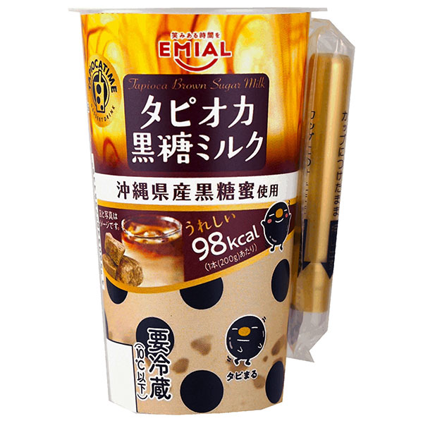 安曇野食品工房 TAPIOCA TIME(タピオカタイム) タピオカ黒糖ミルク 200g×12本入 チルド 冷蔵品|黒糖 タピオカ チルド
