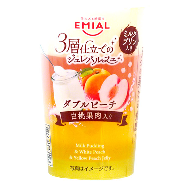 安曇野食品工房 3層仕立てのジュレパルフェ ダブルピーチ 190g×8個入 チルド 冷蔵品|ゼリー スイーツ デザート フルーツゼリー 桃