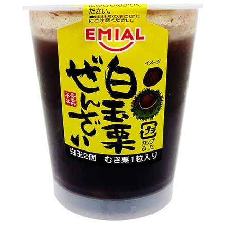 EMIAL 安曇野食品工房 安曇野茶寮 白玉栗ぜんざい 140g×12個入|ぜんざい 和風デザート 白玉 栗 ぜんざい 小豆 スイーツ カップデザート まとめ買い