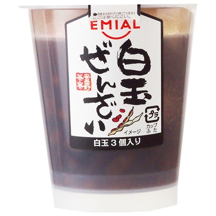 EMIAL 安曇野食品工房 安曇野茶寮 白玉ぜんざい 140g×12個入|和風デザート 白玉 ぜんざい 小豆 スイーツ カップデザート まとめ買い