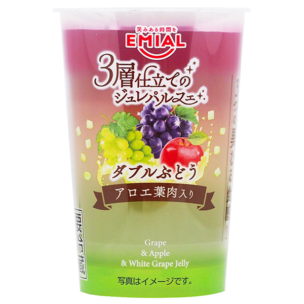 安曇野食品工房 3層仕立てのジュレパルフェ ダブルぶどう 190g×8個入 チルド 冷蔵品|ゼリー デザート ぶどう グレープ ジュレ