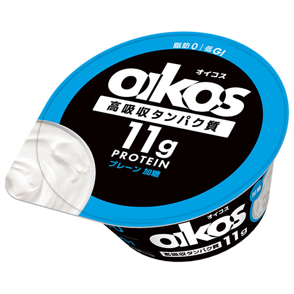 ダノンジャパン オイコス 脂肪0 プレーン・加糖 123g×12個入 チルド 冷蔵品|ヨーグルト oikos ダノンヨーグルト