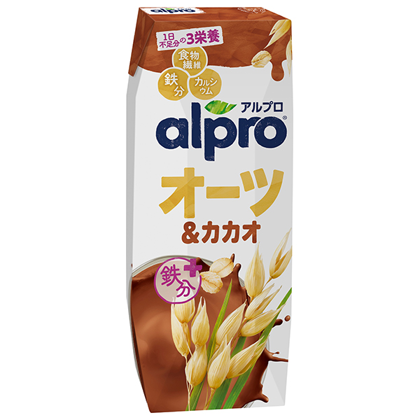 ダノンジャパン アルプロ オーツ&カカオ 250ml紙パック×18本入|チョコレート 食物繊維