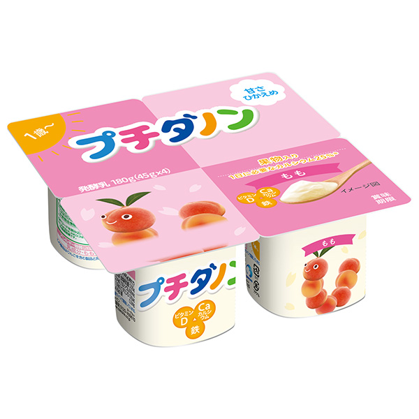 ダノンジャパン プチダノン もも (45g×4)×6個入 メーカー 問屋直送 チルド 冷蔵品|ダノン ヨーグルト ダノンヨーグルト