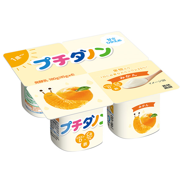 ダノンジャパン プチダノン みかん (45g×4)×6個入 メーカー 問屋直送 チルド 冷蔵品|ダノン ヨーグルト ダノンヨーグルト