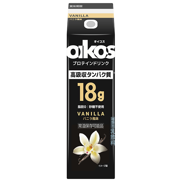 ダノンジャパン オイコス プロテインドリンク高吸収タンパク質18g VANILLA(バニラ風味) 240ml紙パック×12本入×(2ケース) メーカー 問屋直送|たんぱく質