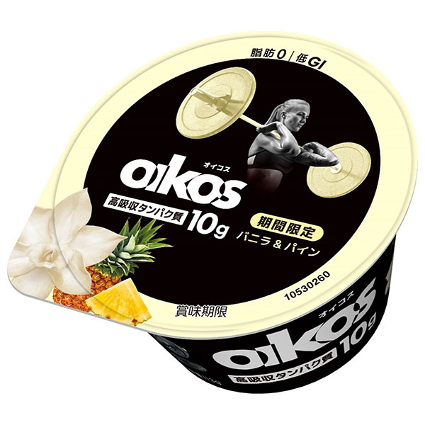 【チルド商品】ダノンジャパン ダノンオイコス 高吸収タンパク質 バニラ&パイン 113g×12個入×(2ケース) メーカー 問屋直送|ダノン ヨーグルト オイコス 砂糖 ダノンヨーグルト 脂肪0 低GI タンパク質