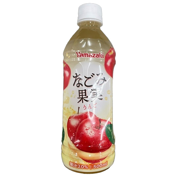 山崎製パン なごみ果実 りんご 500mlペットボトル×24本入|飲料 果汁 フルーツ リンゴ アップル