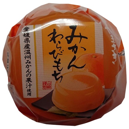 山崎製パン みかんわらびもち (愛媛県産温州みかんの果汁使用) 77g×12個入|和菓子 菓子 デザート わらび餅 わらびもち みかん 果汁