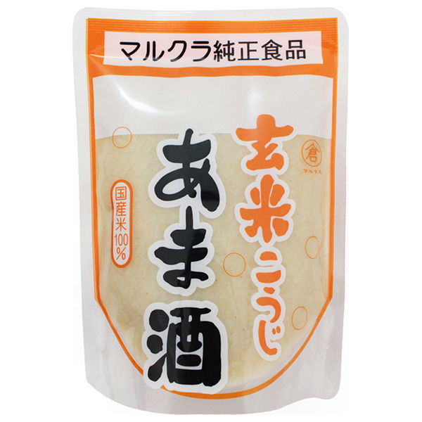 マルクラ 玄米こうじあま酒 250g×20袋入|あまざけ 甘酒 玄米麹 こうじ