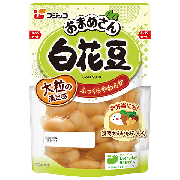 フジッコ おまめさん 白花豆 140g×10袋入|一般食品 まめ 煮豆 にまめ